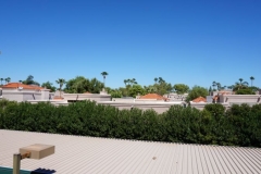 auf dem Balkon schreiben wir die Beiträge für den Blog