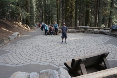 Michi steht im Mittelpunkt des Querschnittes von General Sherman