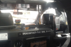 Taxi von innen