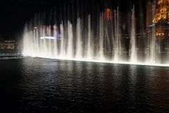 vor dem Bellagio tanzt das Wasser zur Musik